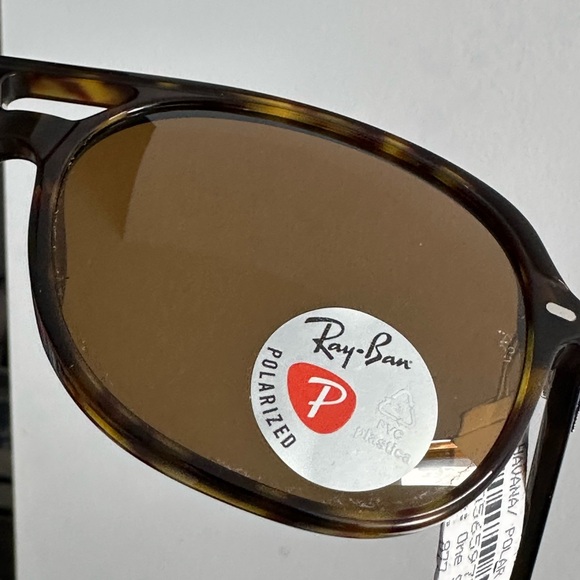 NWT Ray-Ban Bill Aviator polarized sunglasses with case and cloth - Unisex - Picture 14 of 15